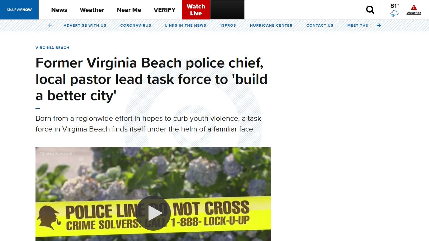 Former Virginia Beach police chief, local pastor lead task force to ...